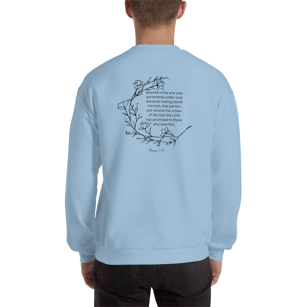 "James 1:12" - Unisex Sweatshirt