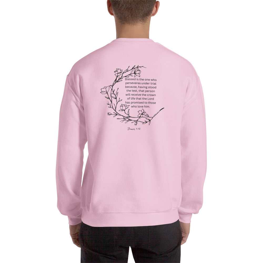 "James 1:12" - Unisex Sweatshirt