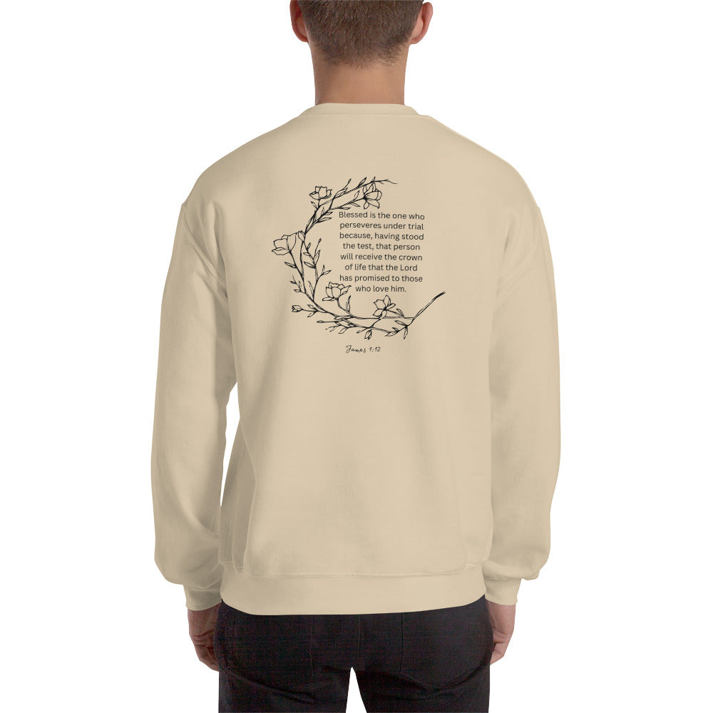 "James 1:12" - Unisex Sweatshirt